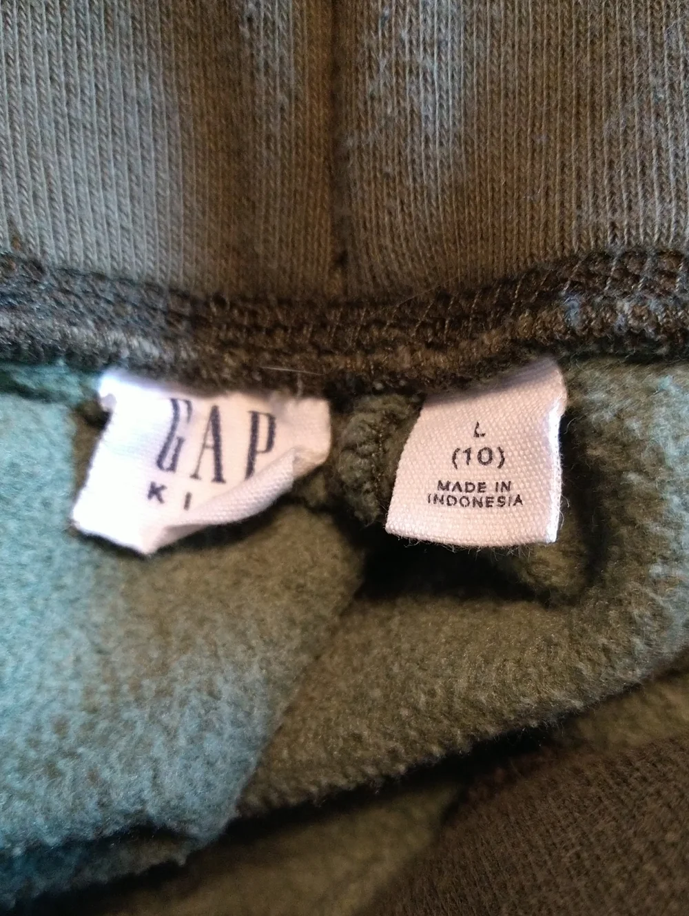 GAP Kids Olive & Dark Green Camo Joggers